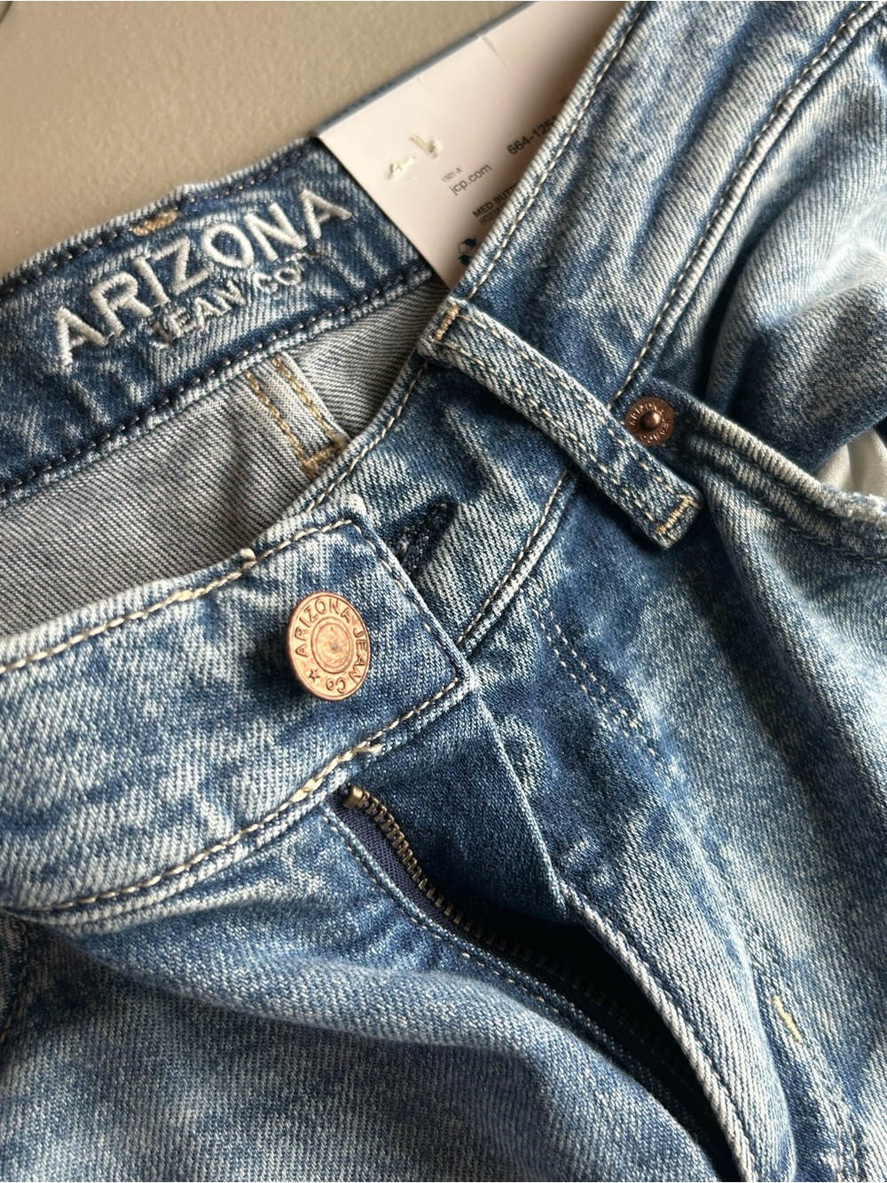 Arizona Jean Company Light Blue Womens Jeans